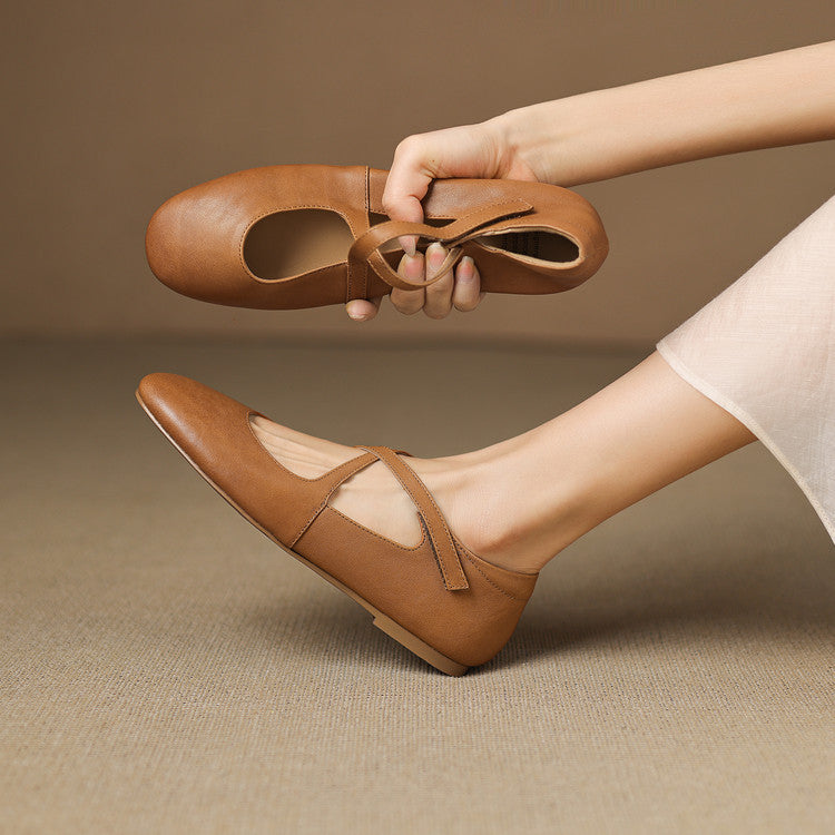 Zeor | Leather-Look Flats