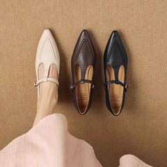 Tirea | Leather-Look Heels