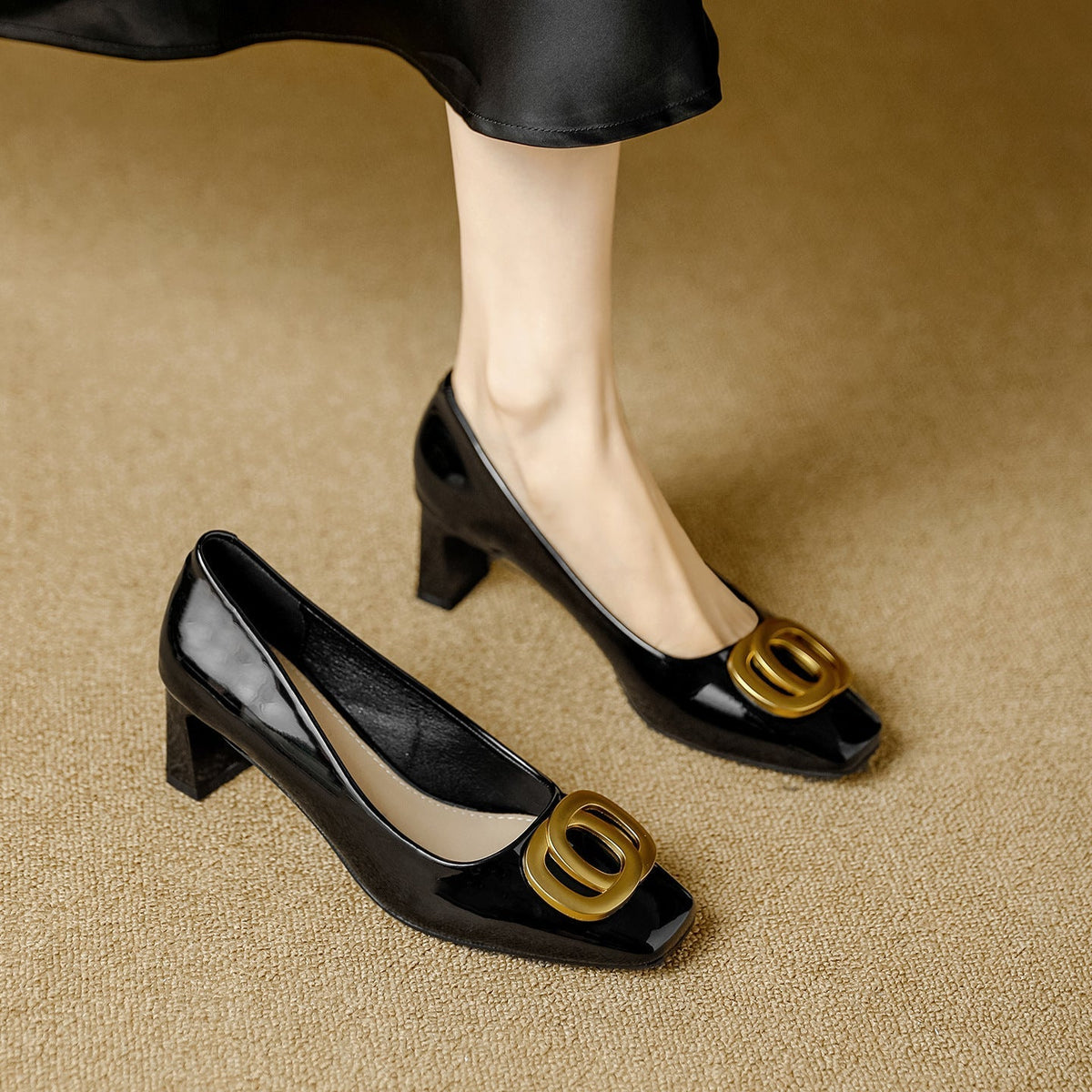 Tyra | Leather-Look Heels