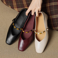 Zyra | Leather-Look Flats