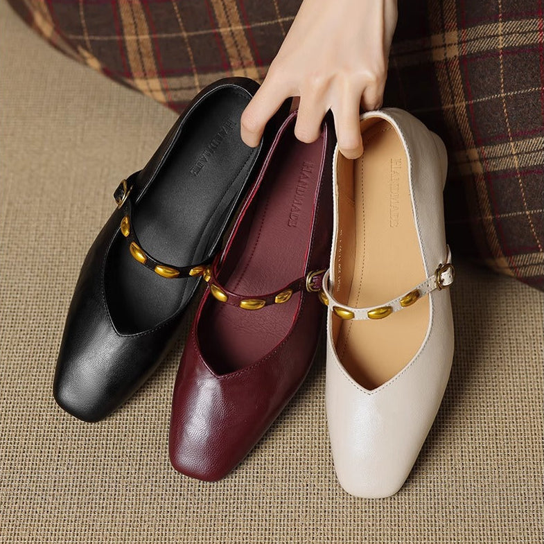 Zyra | Leather-Look Flats