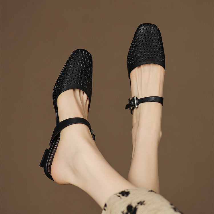 Nilda | Leather-Look Mules