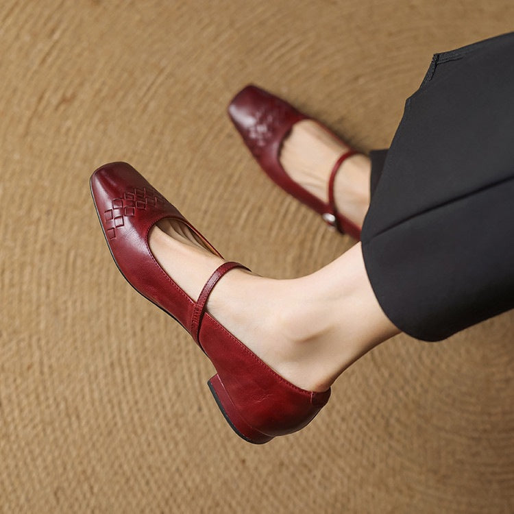Eilidh | Square-Toe Mary Jane Flat