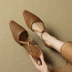 Dona | Leather-Look Heels