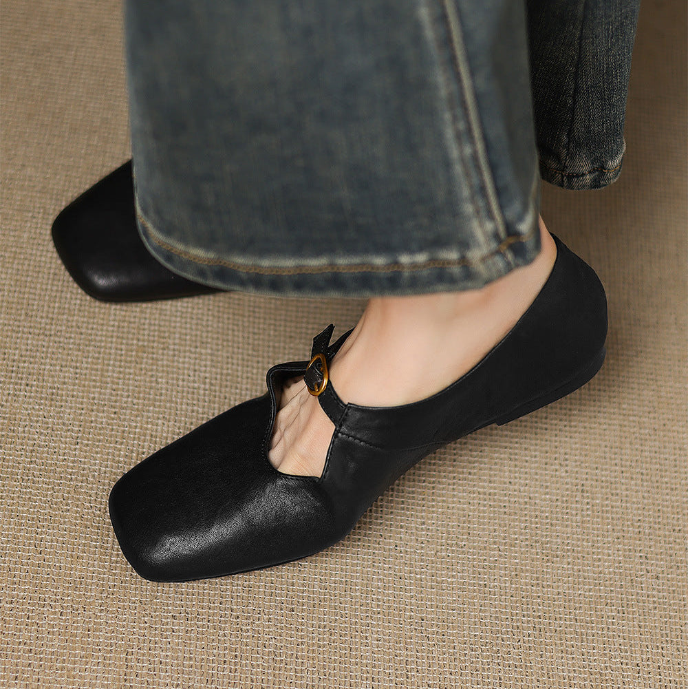 Catriona | High-Vamp Mary Jane Flat
