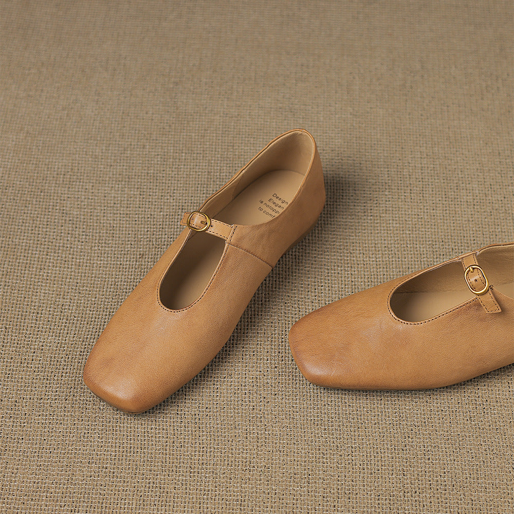 Catriona | High-Vamp Mary Jane Flat