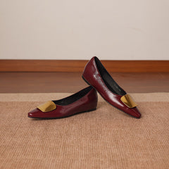Lorea | Leather-Look Flats