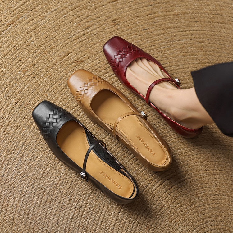 Eilidh | Square-Toe Mary Jane Flat