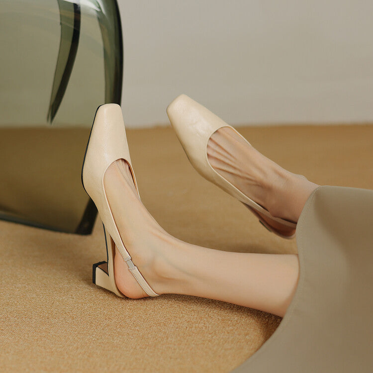 Ersa | Leather-Look Slingbacks