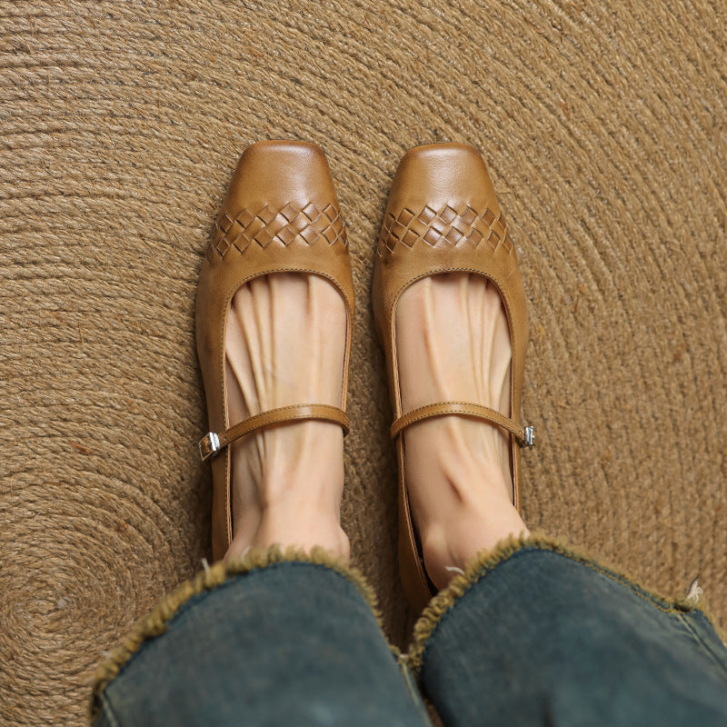 Eilidh | Square-Toe Mary Jane Flat