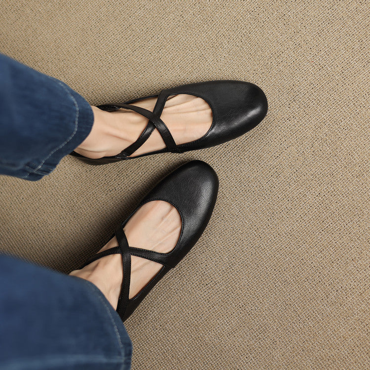 Zeor | Leather-Look Flats
