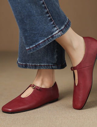 Elspeth | High-Vamp Mary Jane Flats
