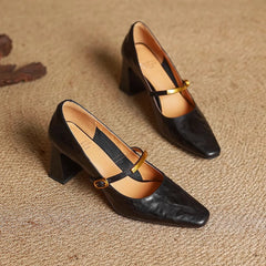 Maela | Leather-Look Heels