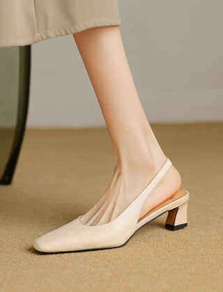 Ersa | Leather-Look Slingbacks