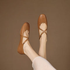 Zeor | Leather-Look Flats