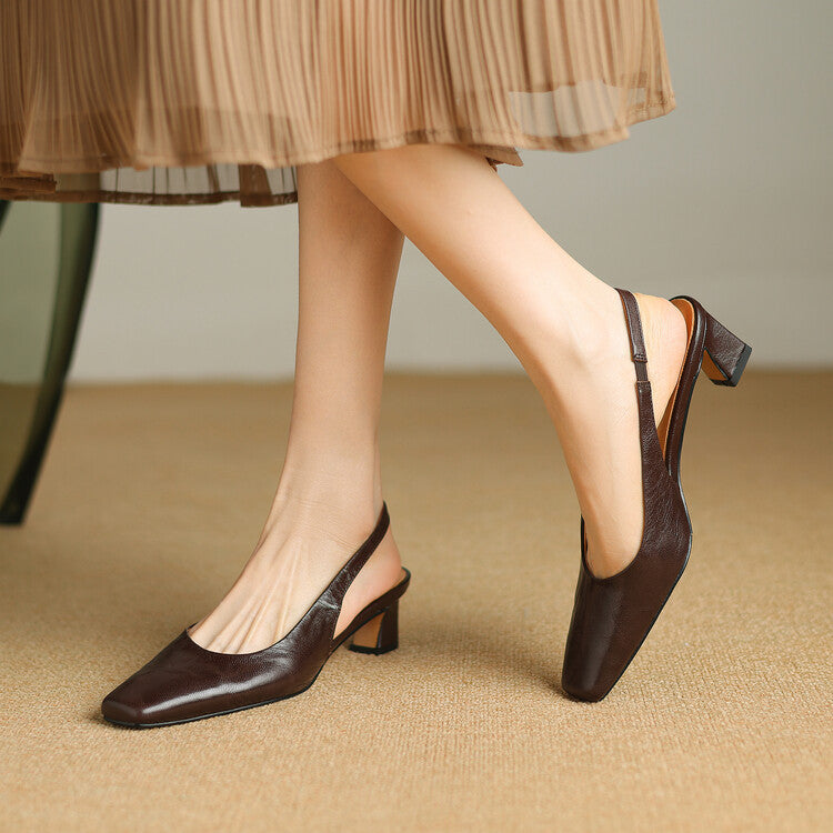 Ersa | Leather-Look Slingbacks
