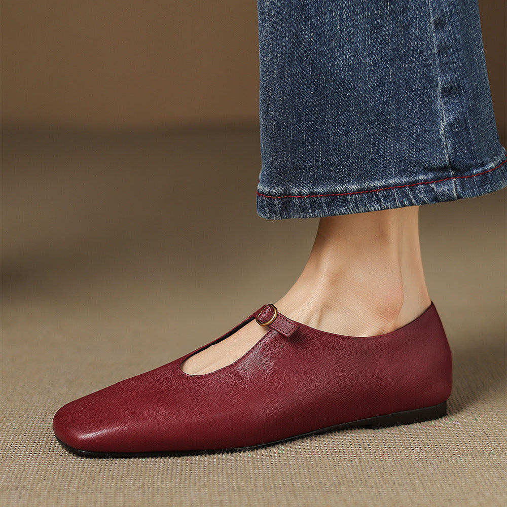 Catriona | High-Vamp Mary Jane Flat