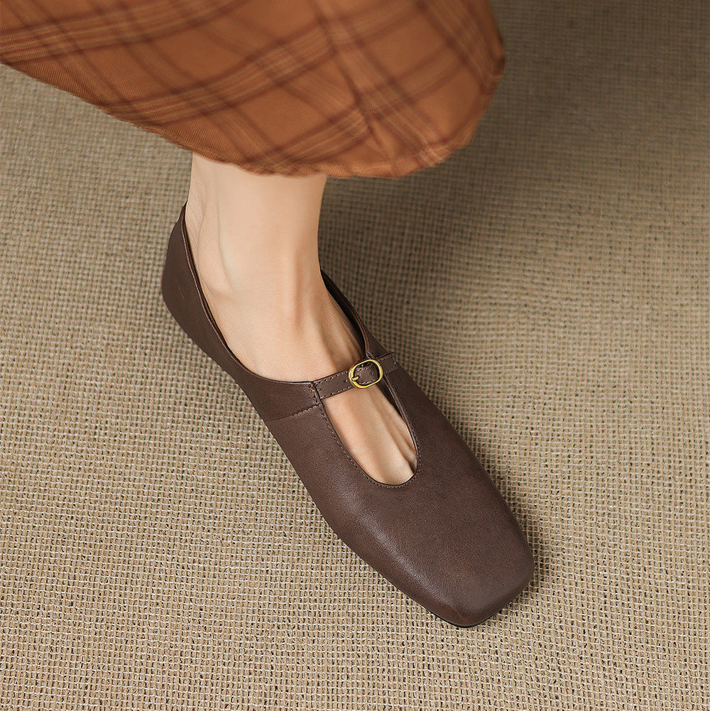 Catriona | High-Vamp Mary Jane Flat