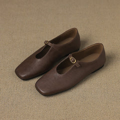Elspeth | High-Vamp Mary Jane Flats
