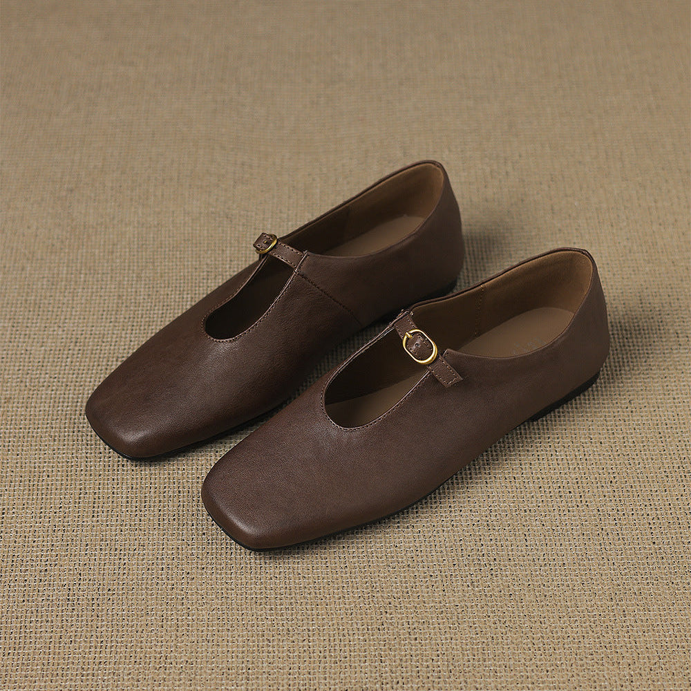Catriona | High-Vamp Mary Jane Flat