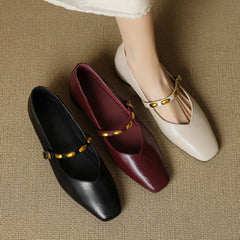 Zyra | Leather-Look Flats