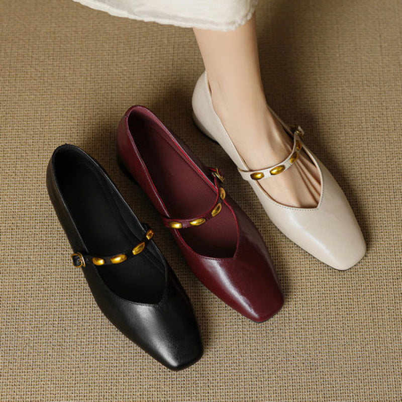 Zyra | Leather-Look Flats