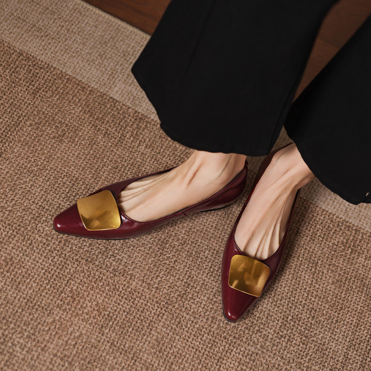 Lorea | Leather-Look Flats