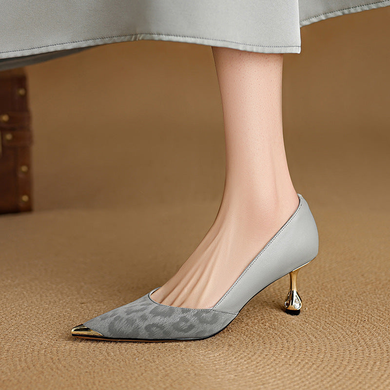 Clair | Leather-Look Heels