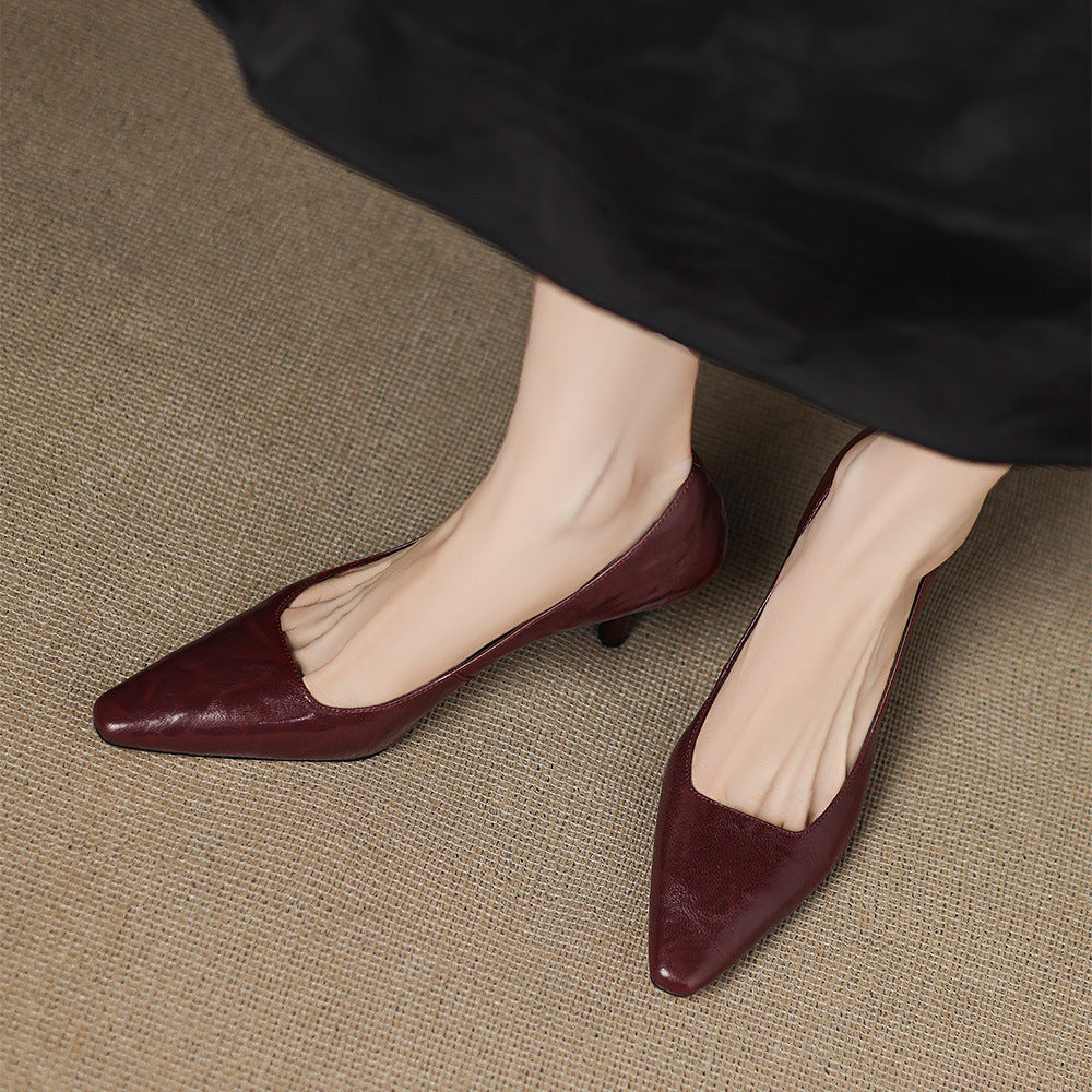 Zala | Leather-Look Heels