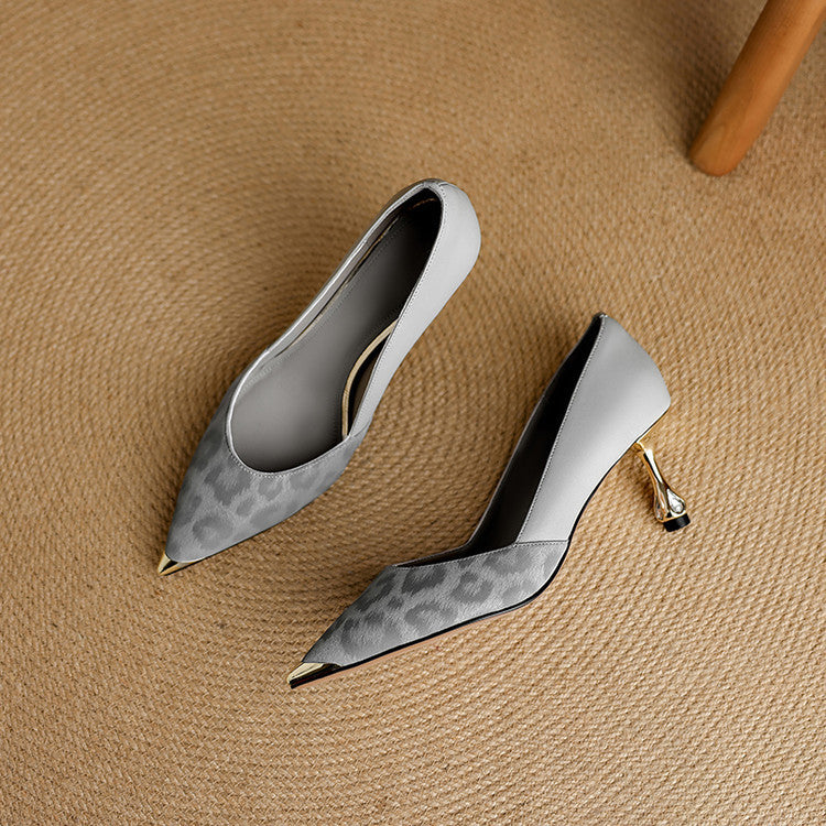 Clair | Leather-Look Heels