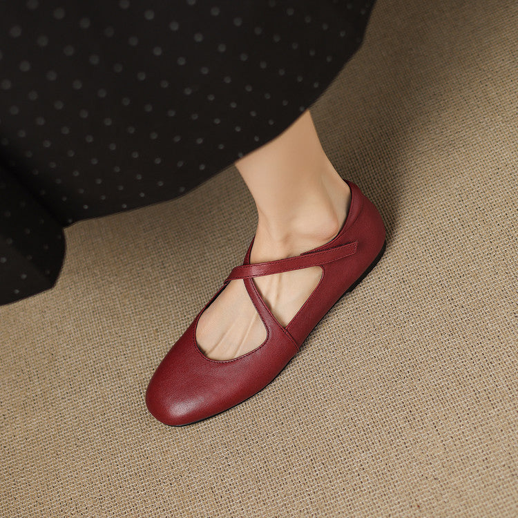 Zeor | Leather-Look Flats