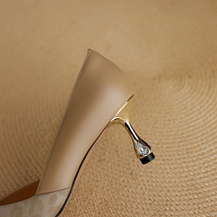 Clair | Leather-Look Heels