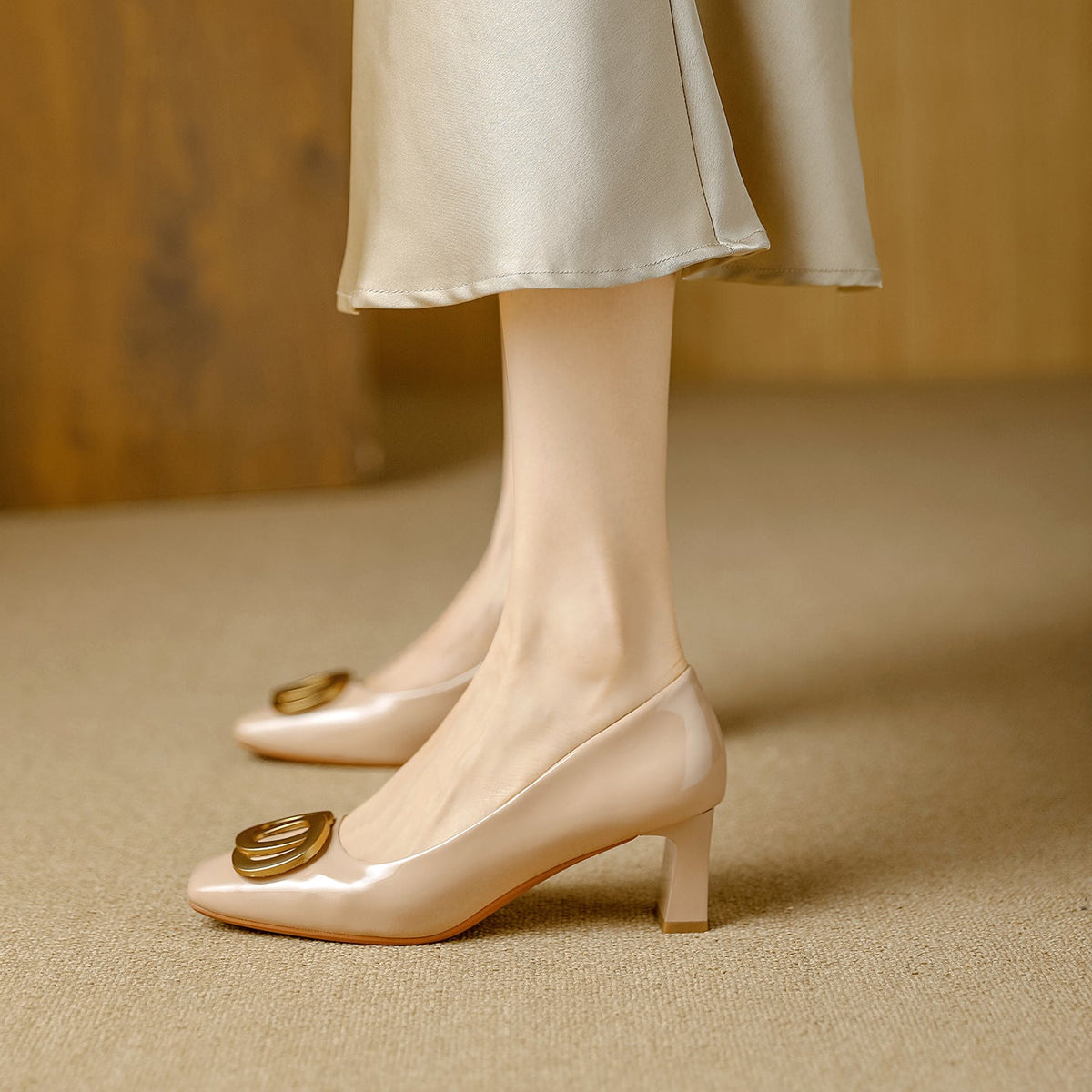 Tyra | Leather-Look Heels