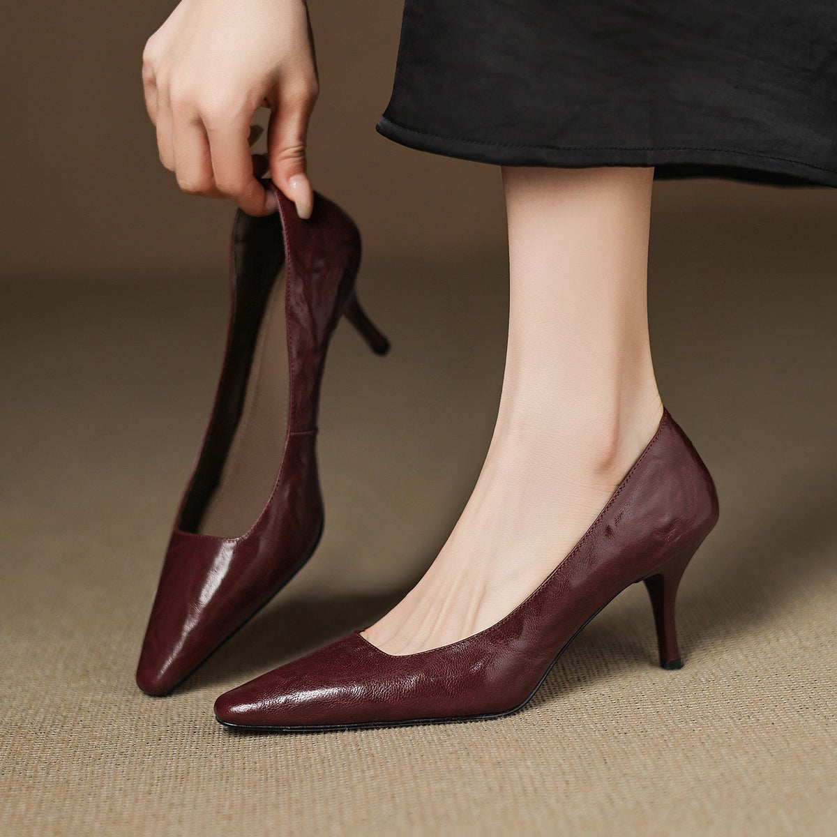Zala | Leather-Look Heels