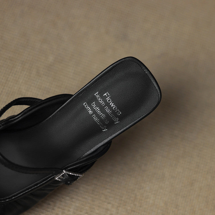 Vanya | Ruched Mary Jane Mules