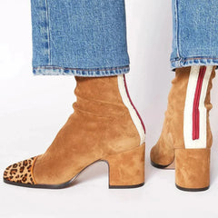 Viviana | Elegant Square-Heel Ankle Boots