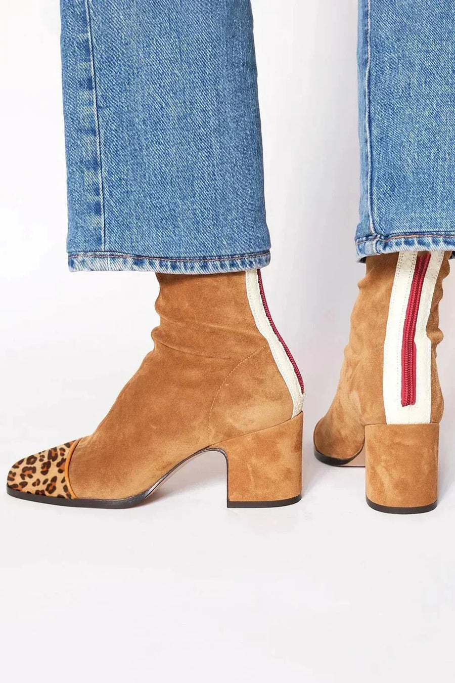 Viviana | Elegant Square-Heel Ankle Boots