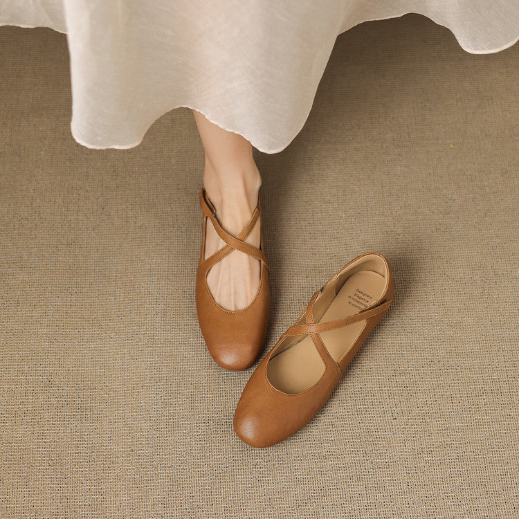 Zeor | Leather-Look Flats