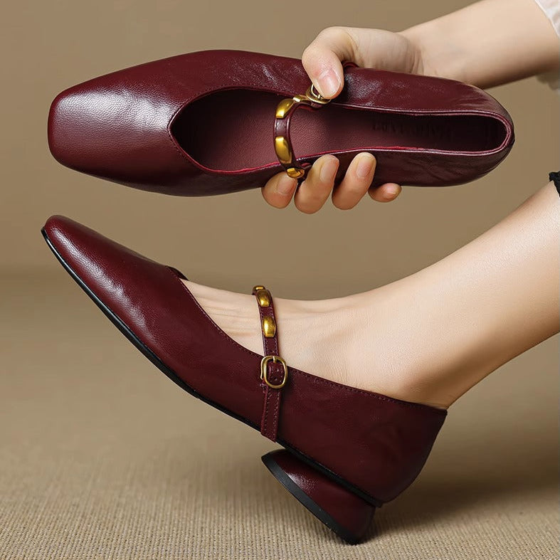 Zyra | Leather-Look Flats