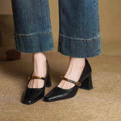 Maela | Leather-Look Heels