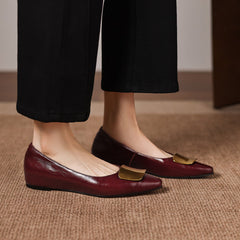 Lorea | Leather-Look Flats