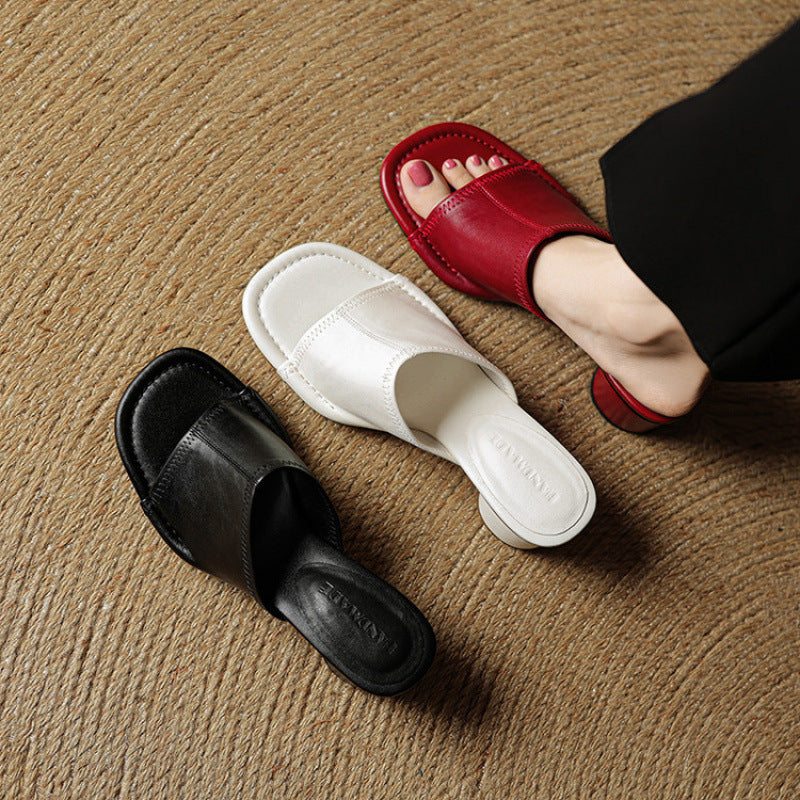 Amira | Leather-Look Mules