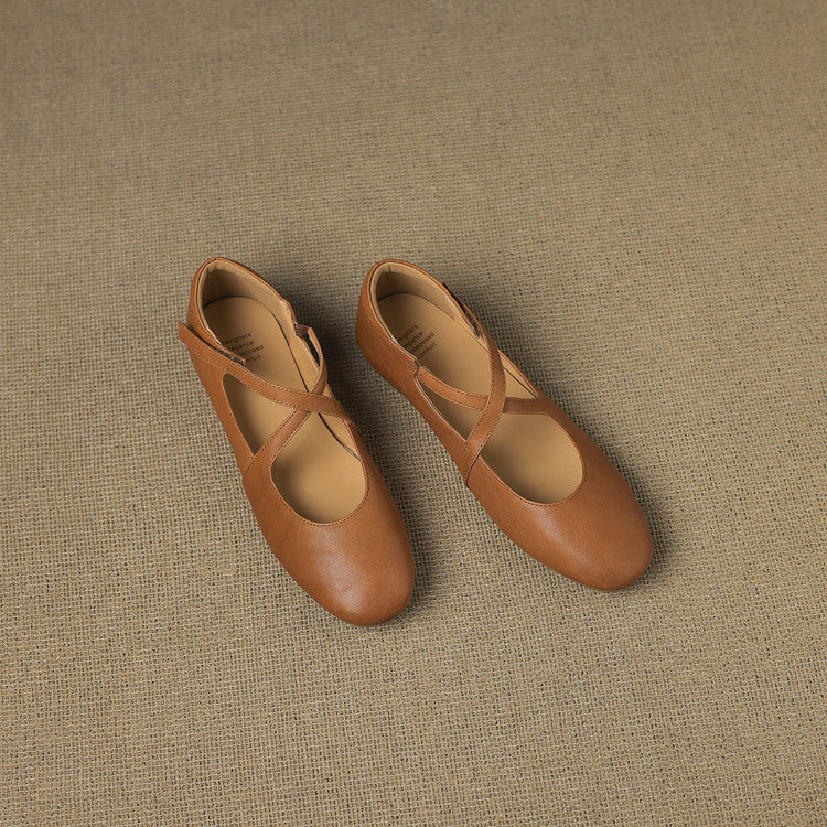 Zeor | Leather-Look Flats