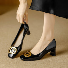 Tyra | Leather-Look Heels