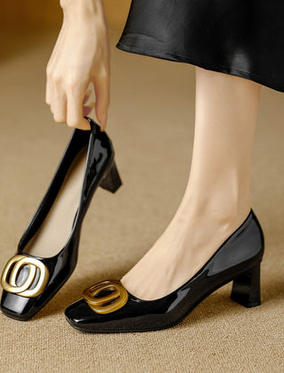 Tyra | Leather-Look Heels