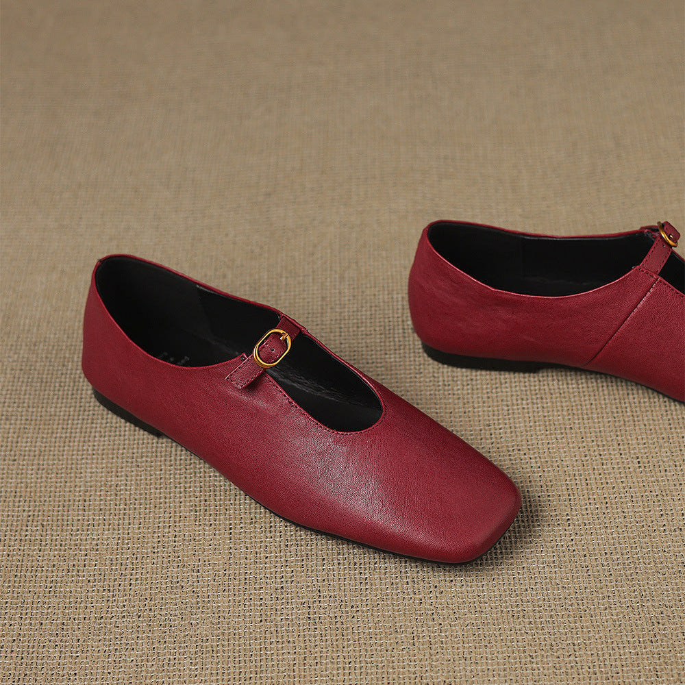Catriona | High-Vamp Mary Jane Flat