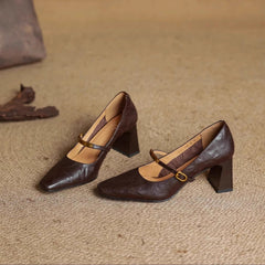 Maela | Leather-Look Heels