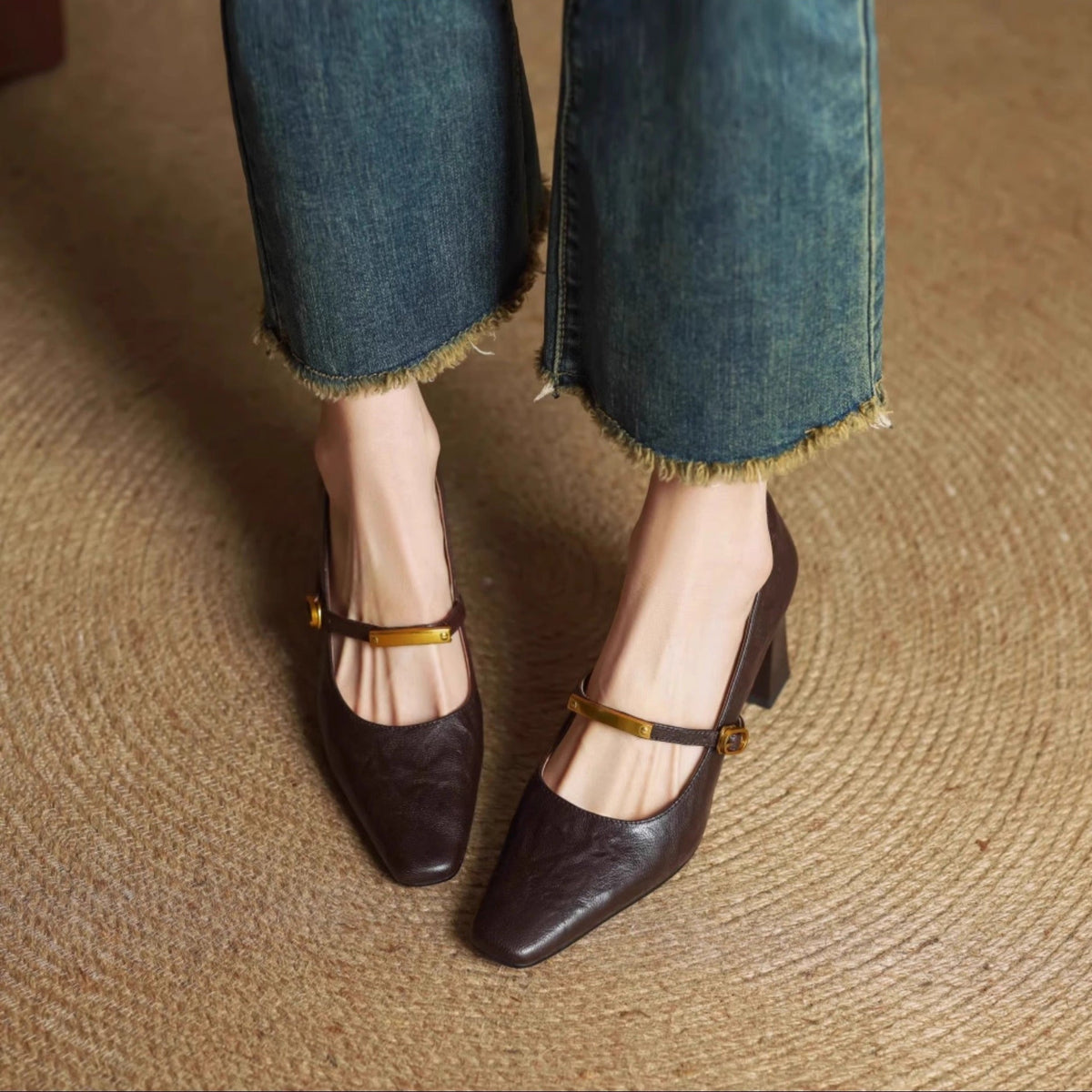 Maela | Leather-Look Heels