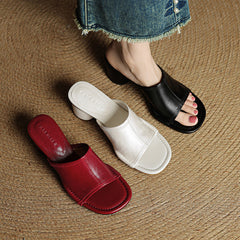 Amira | Leather-Look Mules