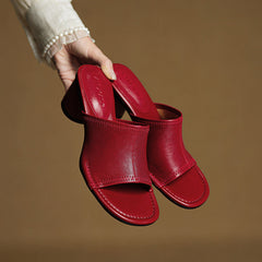 Amira | Leather-Look Mules